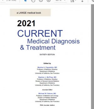 CURRENT Medical Diagnosis & Treatment Pdf - BooksFree