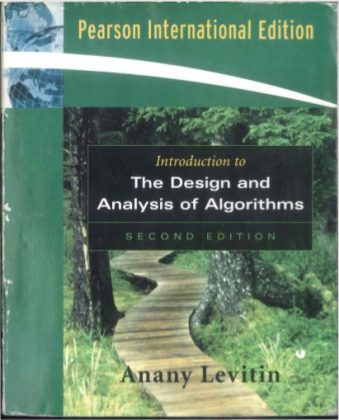 Introduction To The Design And Analysis Of Algorithms By Anany Levitin ...