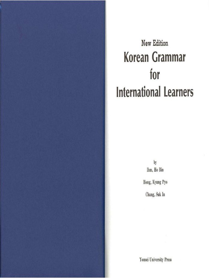 Korean Grammar By H B Lee Pdf Free Download BooksFree