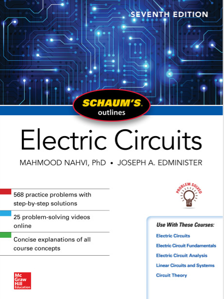 Schaums Outline Of Electric Circuits 7th Edition By Mahmood And Joseph ...