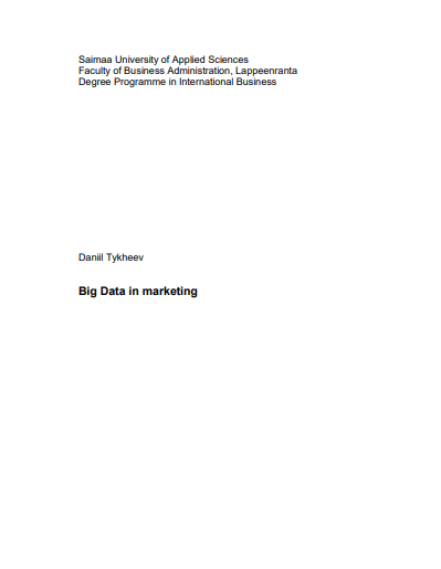 marketing thesis pdf 2018