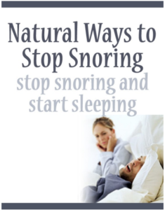 Natural Ways To Stop Snoring pdf free download